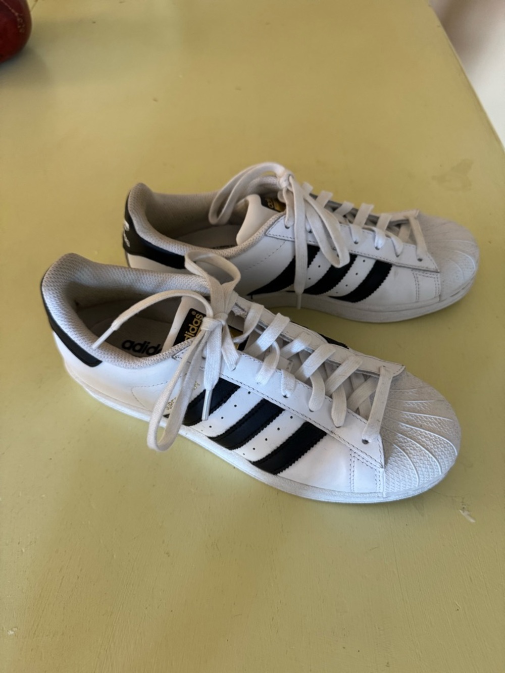 Adidas White and Black Low-Top Sneakers